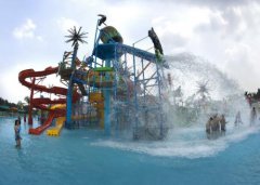 水上乐园造浪池中心舞台